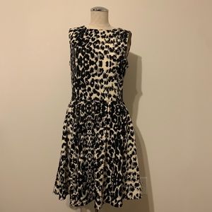 Black and White Animal Print Dress